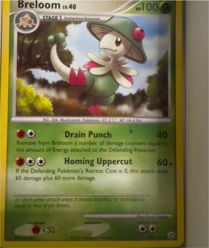 2007 Pokémon #61 Breloom — front