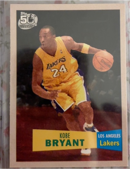 2001 Topps 50th Anniversary #50 Kobe Bryant — front