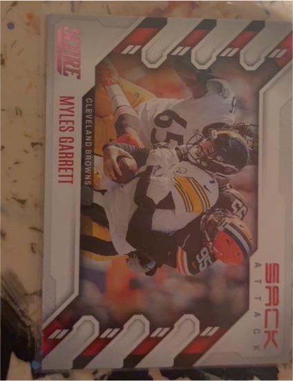 2020 Panini Score Sack Attack #SA-MG Myles Garrett — front