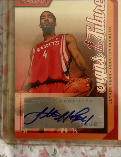 2004 Bowman of the Times Luther Head Houston Rockets — front