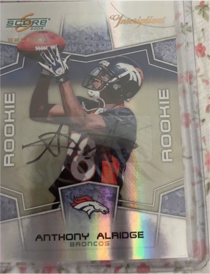 2008 Score #168 Anthony Alridge — front