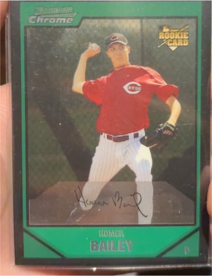 2004 Bowman Chrome #P Homer Bailey Rookie Card — front