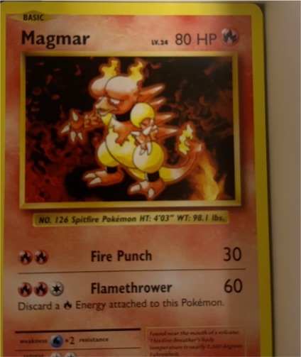 1999 Pokémon #126 Magmar — front