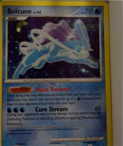 2000 Pokémon #245 Suicune — front