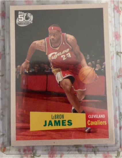 2001 Topps #50 LeBron James — front