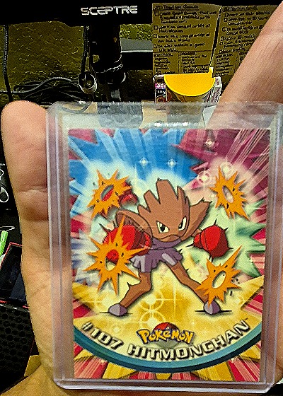 1995 Topps Pokémon #107 Hitmonchan — front