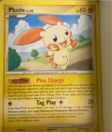 2006 Pokémon EX Ruby & Sapphire #113 Plusle — front