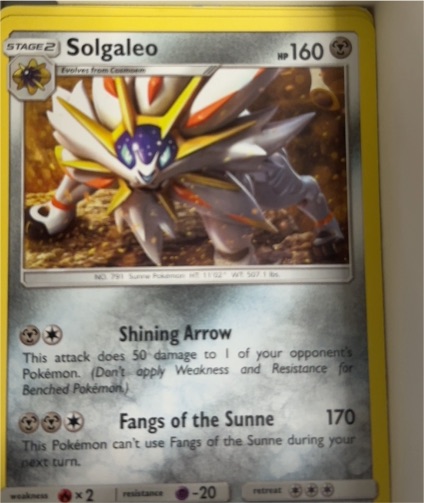 2017 Pokémon #79 Solgaleo — front