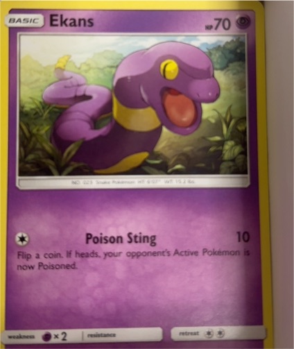 1999 Pokémon #23 Ekans — front