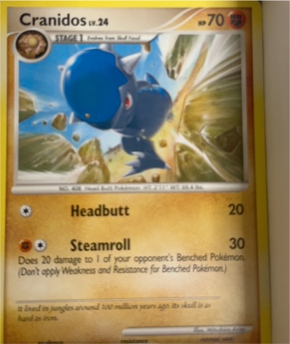 2003 Pokémon #24 Cranidos — front