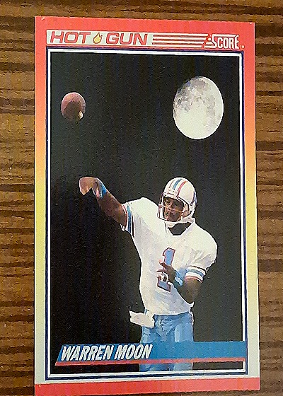 1990 Score #1 Warren Moon — front