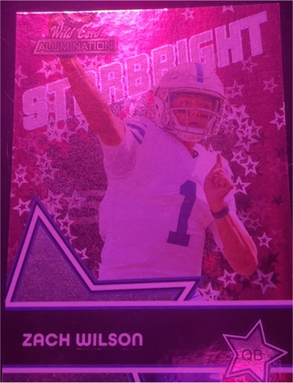 2022 Wild Card Aluminations Starlight #ST-1 Zach Wilson — front