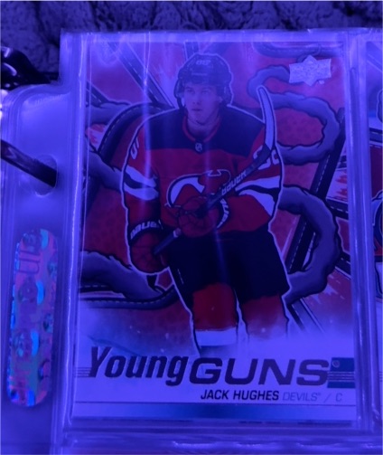 2021 Upper Deck Young Guns #YGS-JH Jack Hughes — front