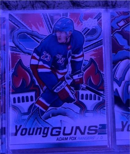 2022 Upper Deck Young Guns #23 Adam Fox — front