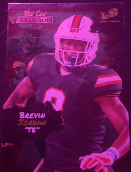 2021 Wild Card Allmination Brevin Jordan TE — front