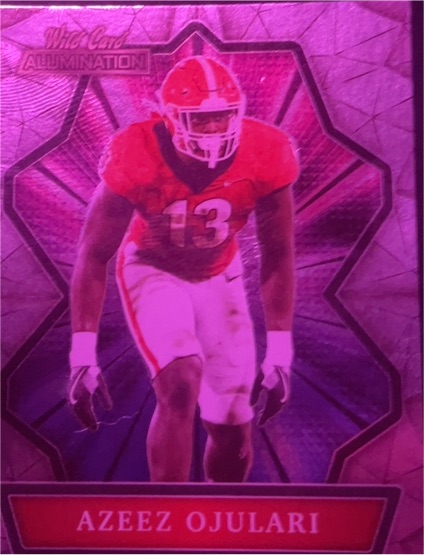 2022 Wild Card Aluminations #13 Azeez Ojulari — front
