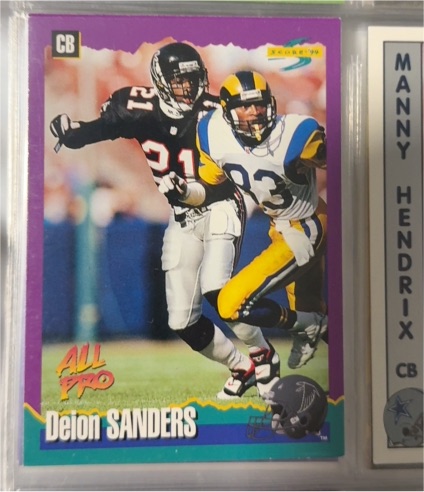 1990 Score #199 Deion Sanders — front