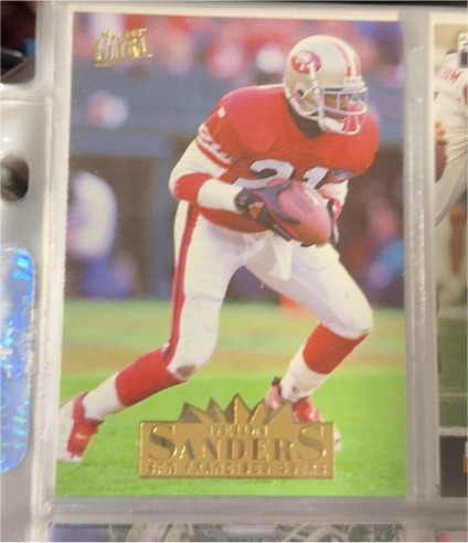 1991 Topps #300 Deion Sanders — front