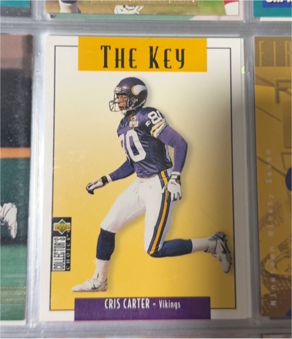 1993 Upper Deck Collector's Choice The Key Cris Carter — front