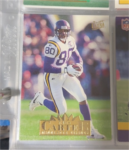 1991 Fleer Ultra #80 Cris Carter — front