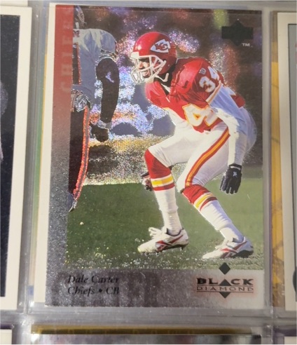 1995 Upper Deck Black Diamond #1 Dale Carter — front