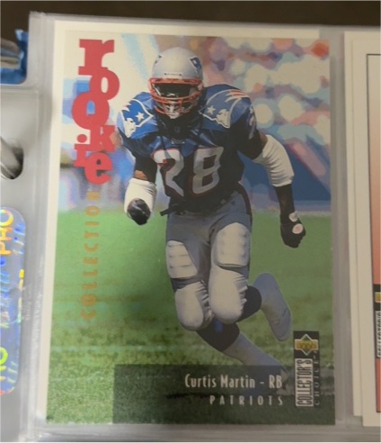 1995 Upper Deck #28 Curtis Martin Rookie — front