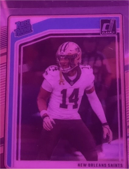 2021 Donruss Clearly Rated Rookie #R-14 New Orleans Saints Player — front