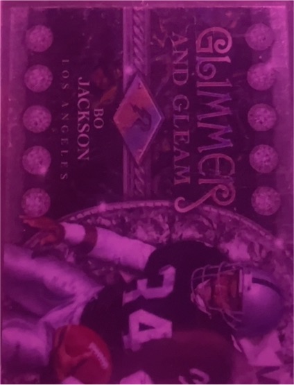 1990 Topps Glimmer and Gleam #R Bo Jackson — front