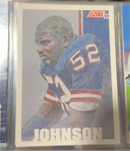 1991 Score #52 Johnson — front