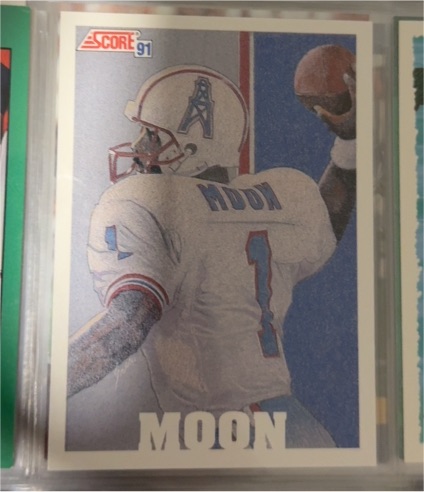 1991 Score #91 Warren Moon — front