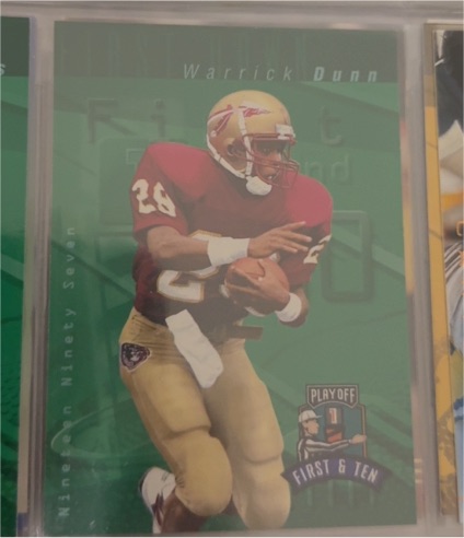 1996 Playoff #20 Warrick Dunn — front