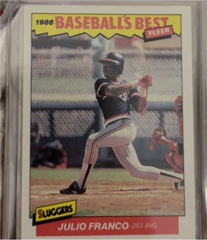 1986 Fleer Baseball's Best # Julio Franco — front