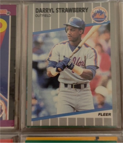 1984 Fleer #548 Darryl Strawberry — front