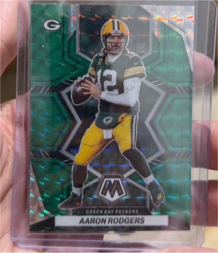 2021 Panini Mosaic #M-1 Aaron Rodgers — front