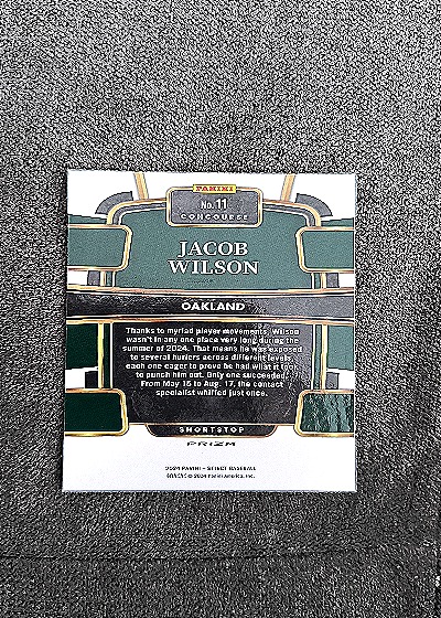 2023 Panini Select Concourse #11 Jacob Wilson — back