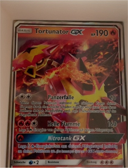 2018 Pokémon SM Burning Shadows #18 Tortunator GX — front