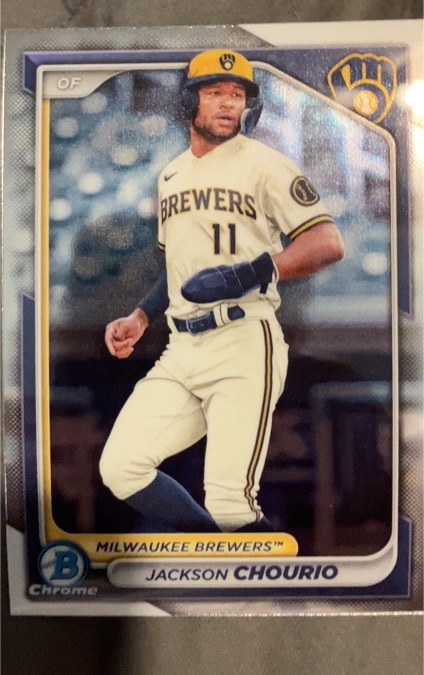 2023 Bowman Chrome #11 Jackson Chourio — front