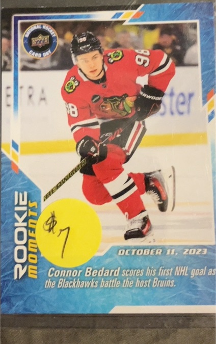 2023 Upper Deck Rookie Moments Connor Bedard — front