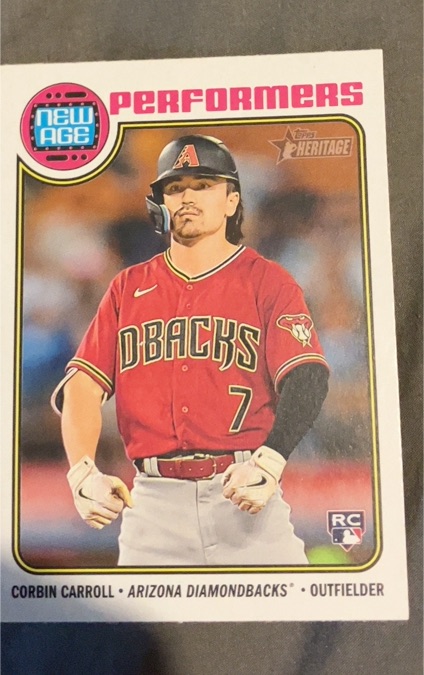 2023 Topps Heritage New Age Performers Corbin Carroll — front
