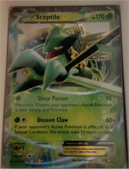 2015 Pokémon EX Deoxys #7 Sceptile EX — front