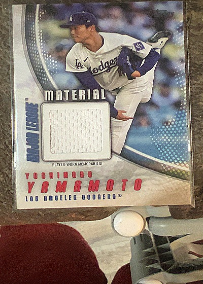 2025 Topps Major League Material Yoshinobu Yamamoto — front
