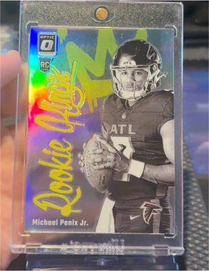 2021 Donruss Optic Rookie Autograph Michael Penix Jr. — front