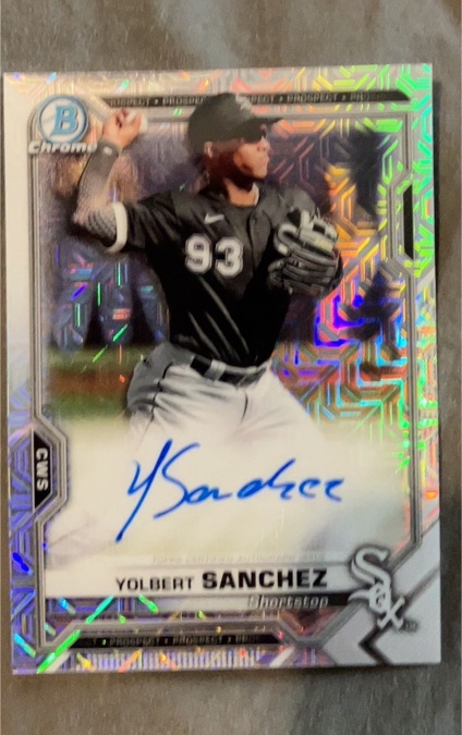 2021 Bowman Chrome #CMS-YS Yolbert Sanchez — front
