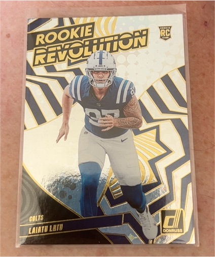 2022 Donruss Rookie Revolution #DR-85 Laiatu Latu — front