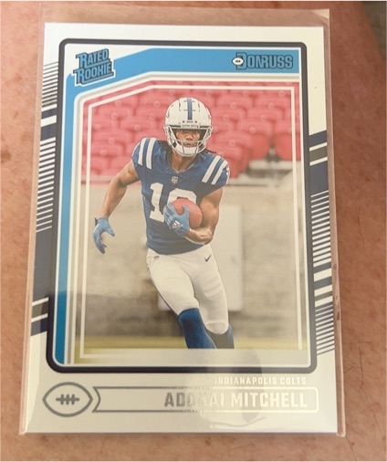 2022 Donruss Rated Rookie #RR-1 Adonai Mitchell — front