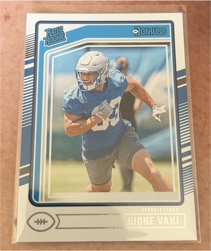 2022 Donruss Rated Rookie Sione Vaki — front