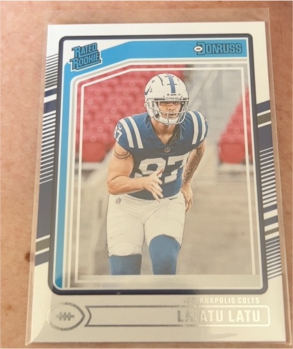 2022 Donruss #327 Laiatu Latu — front