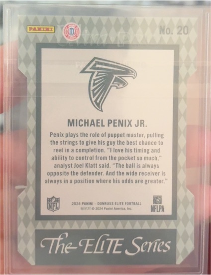 2024 Panini Donruss Elite Football #20 Michael Penix Jr. — front