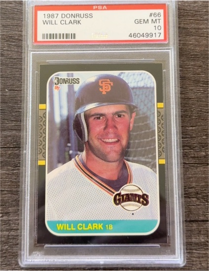 1987 Donruss #66 Will Clark — front