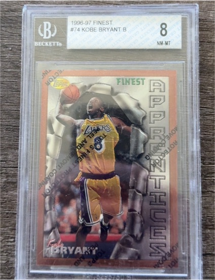 1996-97 Topps Finest #74 Kobe Bryant B — front